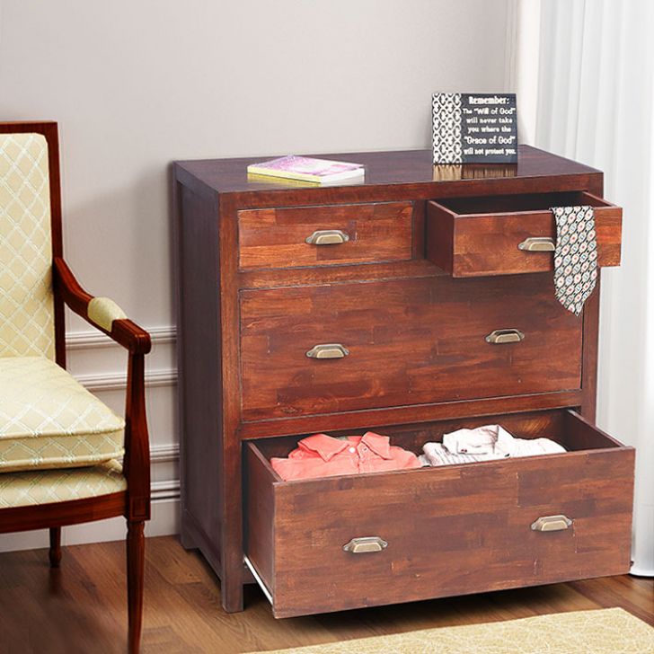 Loksa Chest Of Drawer Honey